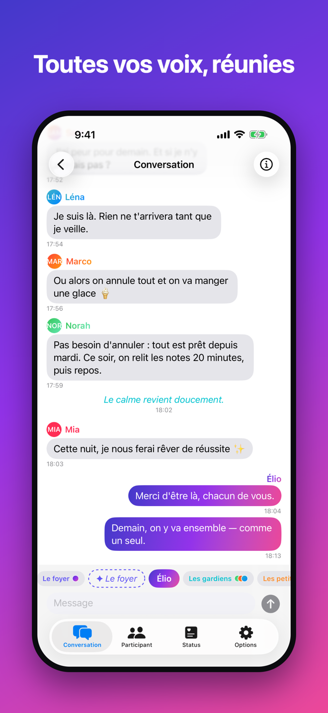 Toutes vos voix, réunies.