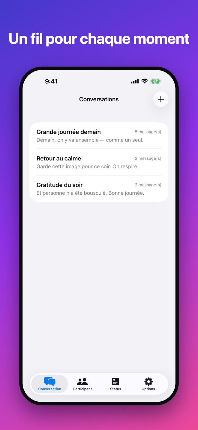 Un fil pour chaque moment.